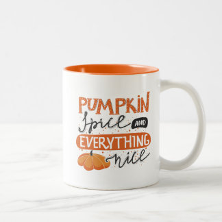 Pumpkin Spice och Allt Nice Två-Tonad Mugg
