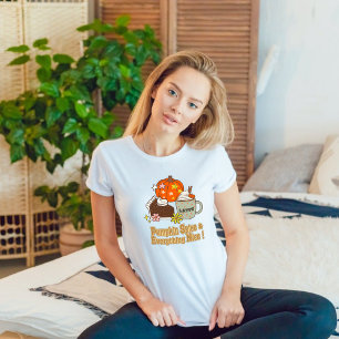 Pumpkin Spice och Allt Niceblomma hösten T Shirt