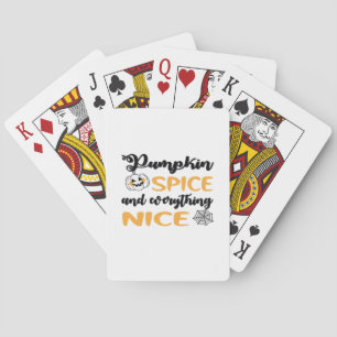 Pumpkin Spice och allt Nicecitat för hösten Casinokort