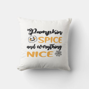 Pumpkin Spice och allt Nicecitat för hösten Kudde