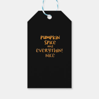 Pumpkin Spice och allt snyggt design Presentetikett