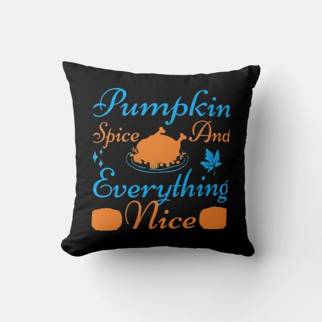 Pumpkin Spice och allt som är så viktigt. Kudde (Framsida)