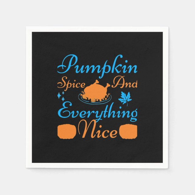 Pumpkin Spice och allt som är så viktigt. Pappersservett (Framsidan)