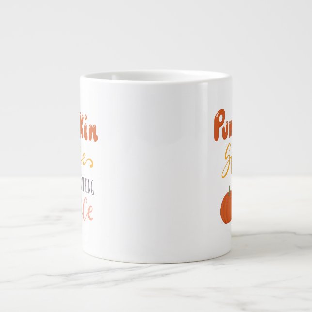Pumpkin Spice och allt trevligt Jumbo Mugg (Framsidan)