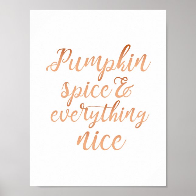 Pumpkin spice och allt trevligt poster (Framsidan)