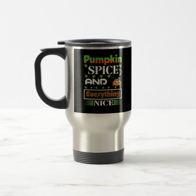 Pumpkin Spice och allt vackert på hösten Resemugg (Vänster)