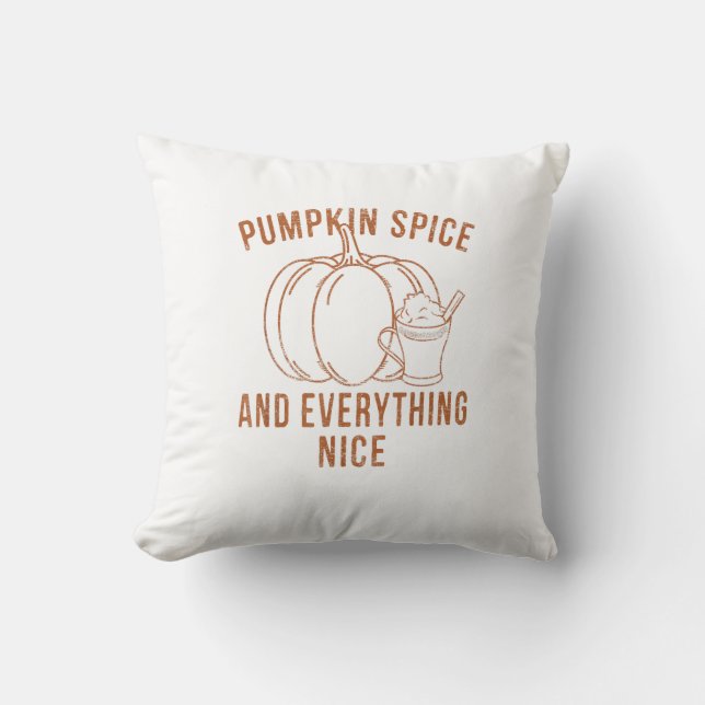 Pumpkin Spice och allt vackert sinar än Kudde (Framsida)