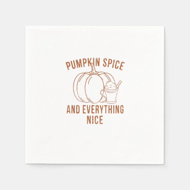 Pumpkin Spice och allt vackert sinar än Pappersservett (Framsidan)