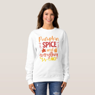Pumpkin Spice och Allting Nice-hösten T Shirt