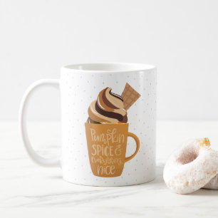 Pumpkin Spice och Allting Nice Latte Kaffemugg