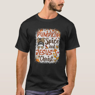 Pumpkin Spice och Jesus Cute Fall Coffee Lo T Shirt