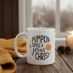 Pumpkin Spice och Jesus Kristus Kaffemugg