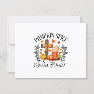 Pumpkin Spice och Jesus Kristus Kor Pumpkin Chris OSA Kort