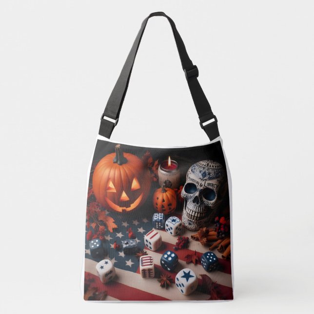 Pumpkin Spice och Liberty Dice Axelväska (Framsida)