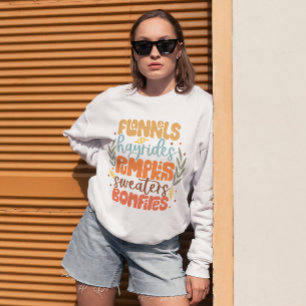 Pumpkin Spice och Mysigt Fall Vibes Sweater Weathe T Shirt