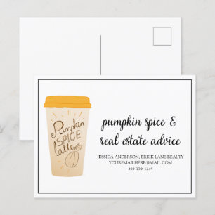 Pumpkin Spice och Real Gods Advice Vykort
