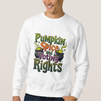 Pumpkin Spice och Voting Högers Halloween-omröstni Lång Ärmad Tröja