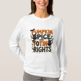 Pumpkin Spice och Voting Högers Halloween T Shirt