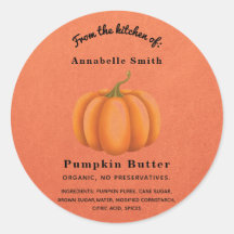 Pumpkin Spice Orange Fall Anpassningsbar Personlig