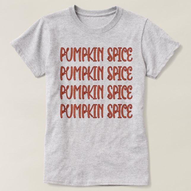 Pumpkin Spice Ord T-Shirt (Design framsida)