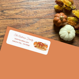 Pumpkin Spice Pancakes White Returetiketters Returadress Etikett