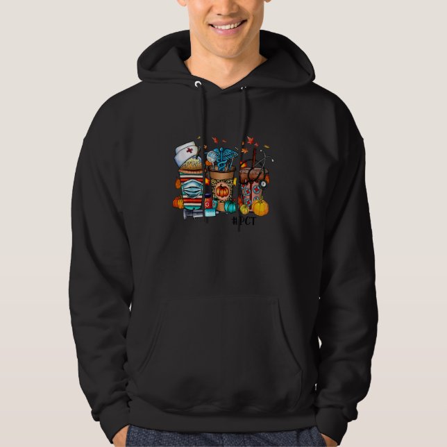 Pumpkin Spice PCT Nurse Pumpkin Fall vibes outfit  Hoodie (Framsida)