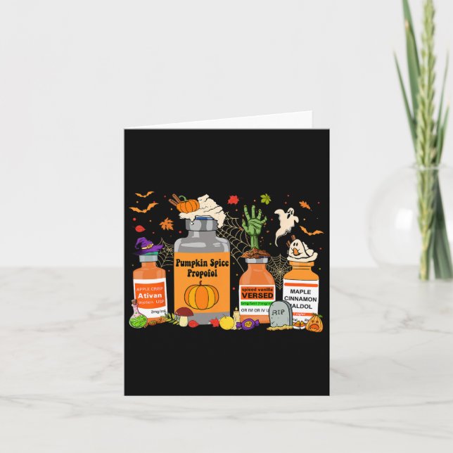 Pumpkin Spice Propofol Ativan Versed Haldol Hallow Kort (Framsida)