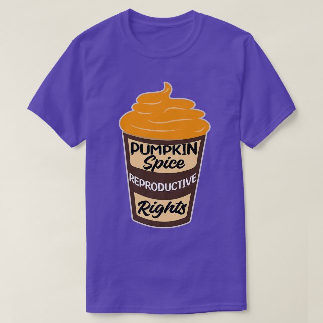 Pumpkin Spice Reproductive Högers Messy Bun Women T Shirt (Design framsida)