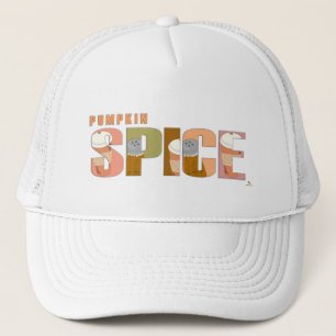 Pumpkin Spice Roligt Font Ord Art Keps