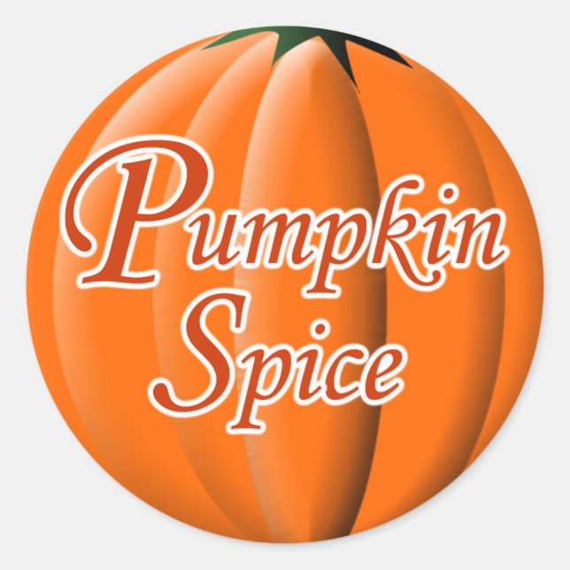 Pumpkin Spice Runt Klistermärke (Framsida)