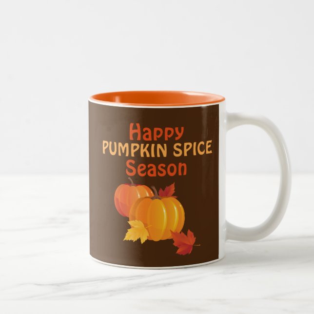 Pumpkin Spice Säsong 11 oz Tvåtons Mugg (Höger)