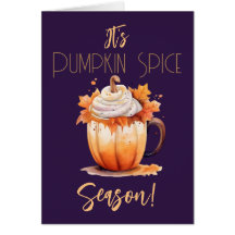 Pumpkin Spice Season Card