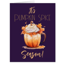 Pumpkin Spice Season Card
