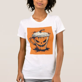 Pumpkin Spice Season – Cute Jack-O-Lantern Coffee T Shirt