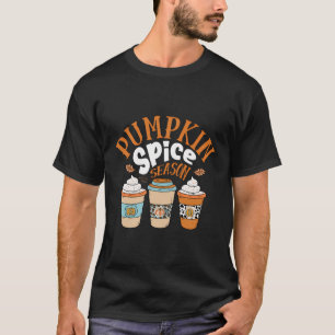 Pumpkin Spice Season-fel höstkafettens latte-funkt T Shirt