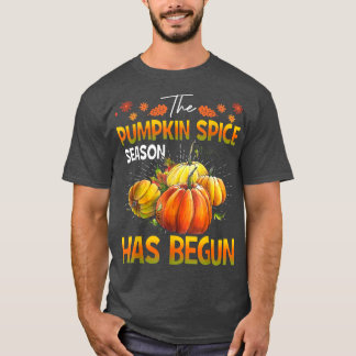 Pumpkin Spice Season har startat Cute Fall Hösten T Shirt