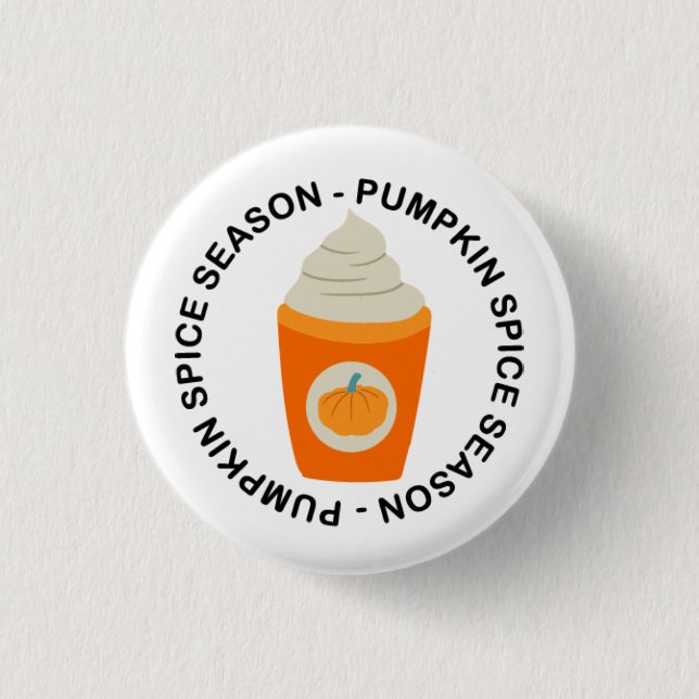 "Pumpkin Spice Season" Knapp (Framsida)