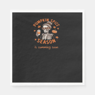 Pumpkin Spice Season kommer snart Halloween Fal Pappersservett
