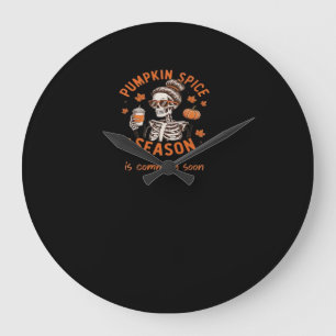 Pumpkin Spice Season kommer snart Halloween Fal Stor Klocka