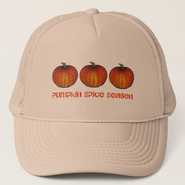 Pumpkin Spice Season Orange Autumn Fall Harvest Keps (Framsida)