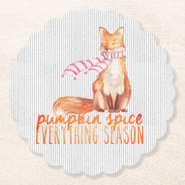 Pumpkin Spice Season Sitta Fox Underlägg Papper