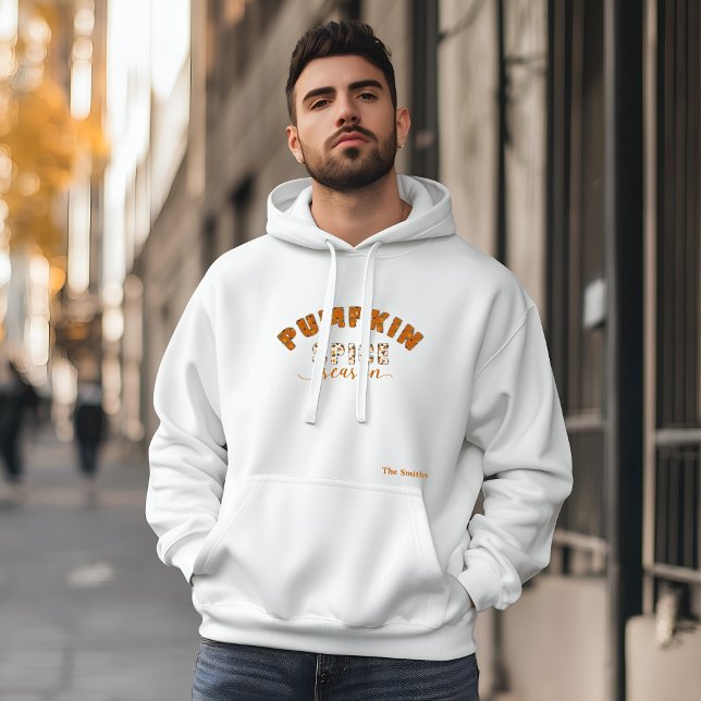 Pumpkin Spice Season Vibes Personalize Name Hoodie (Skapare uppladdad)