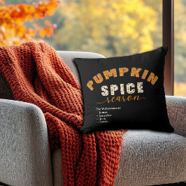 Pumpkin Spice Season Vibes Personalize Name Kudde