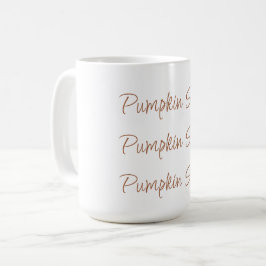 Pumpkin Spice Simple Snyggt Script Typography Kaffemugg