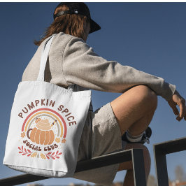 Pumpkin Spice Social Club – Cute Fall PSL Tygkasse