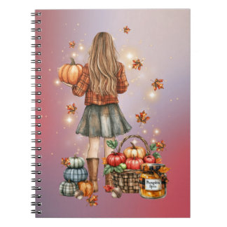 Pumpkin Spice Sparkle Notebook Anteckningsbok