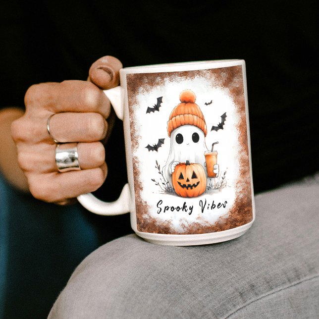 Pumpkin Spice Spooky Vibes Personlig Kaffemugg (Skapare uppladdad)