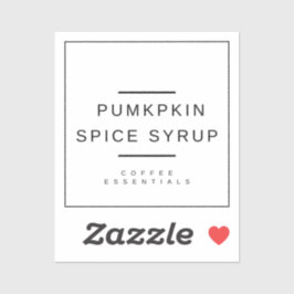 Pumpkin Spice Sticker Klistermärken