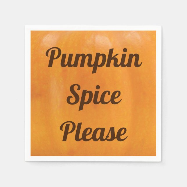 Pumpkin Spice, tack Pappersservett (Framsidan)