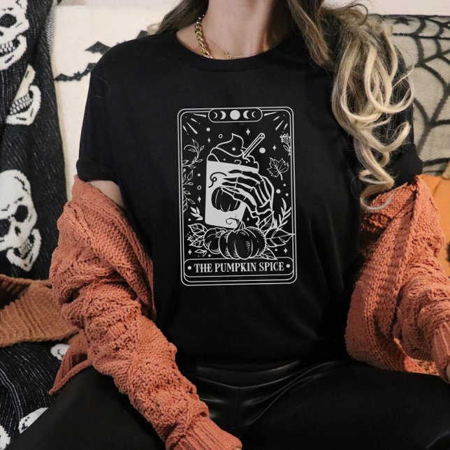 Pumpkin Spice Tarot Card Halloween T Shirt (Skapare uppladdad)